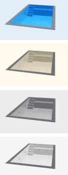 Preview: Styroporpool mit Variofit 58 + Sitzbank